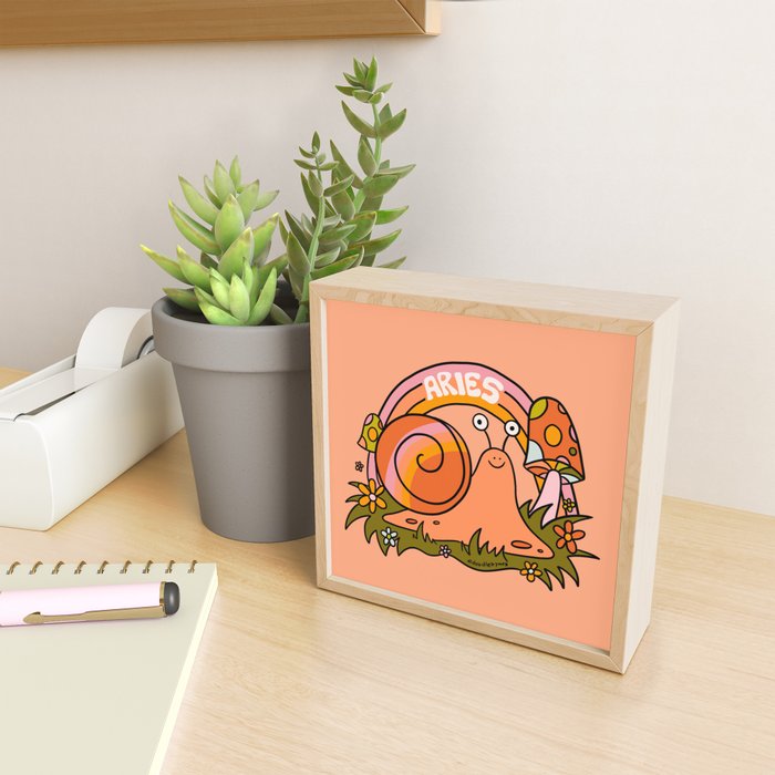 Aries Snail Mini Art Print Gallery Image 2