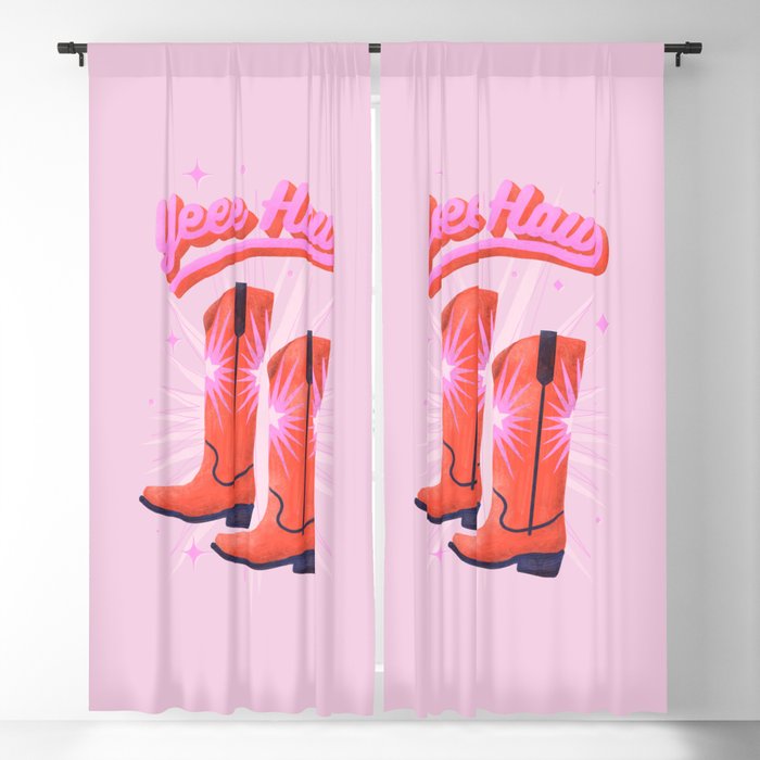 YEEE HAW Cowgirl Boots Window Curtain Gallery Image 5