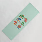 Vintage Ugly Christmas Sweaters: Mint Green Edition Yoga Mat Gallery Image 1