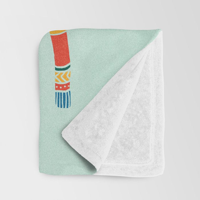 Vintage Ugly Christmas Sweaters: Mint Green Edition Throw Blanket Gallery Image 3