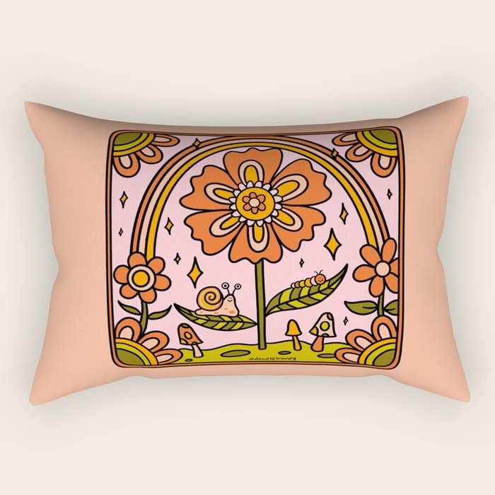 Spring Flower Rectangular Pillow Gallery Image 2