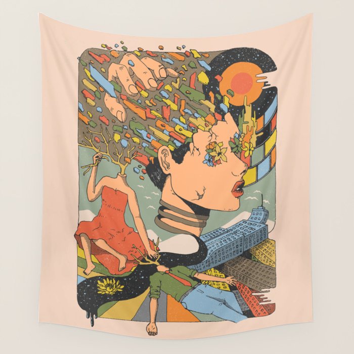 A Shattered Mind Wall Tapestry Gallery Image 1