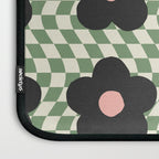 A Single Flower (Checked & Warped BG) Laptop Sleeve Gallery Image 3
