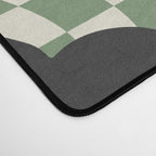 A Single Flower (Checked & Warped BG) Desk Mat Gallery Image 4
