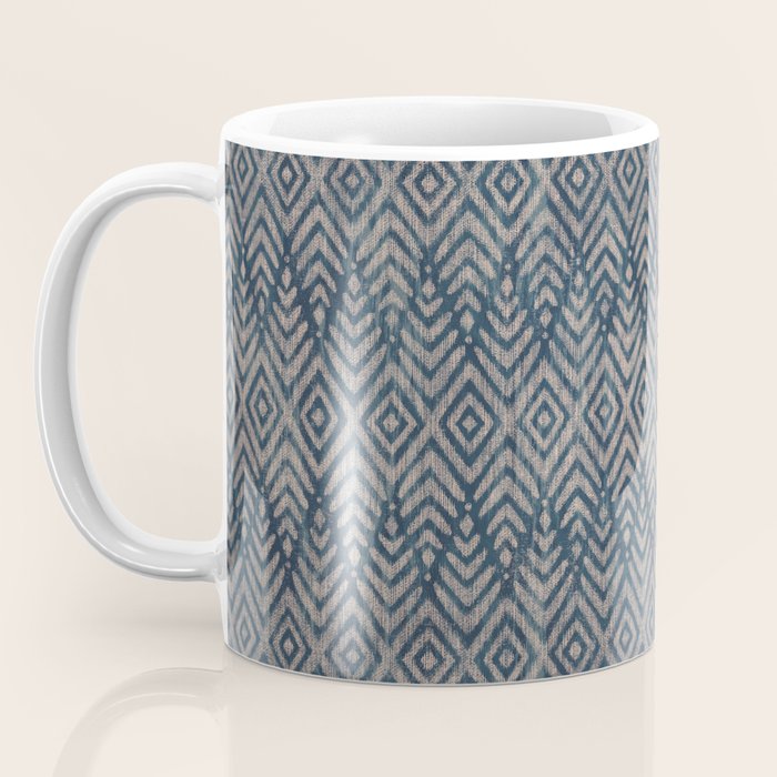 Feather Ikat - midnight desert Coffee Mug Gallery Image 3