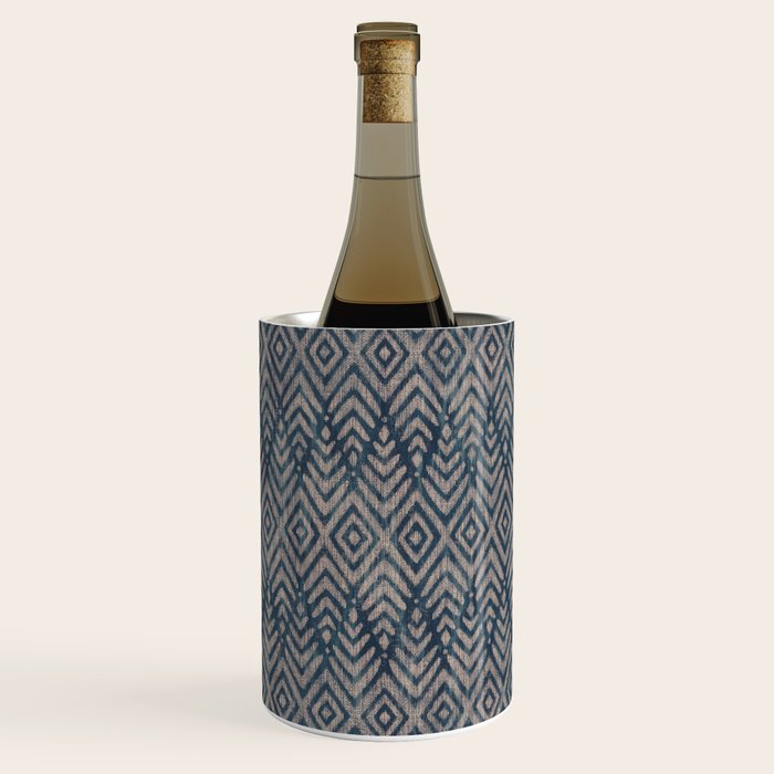 Feather Ikat - midnight desert Wine Chiller Gallery Image 1