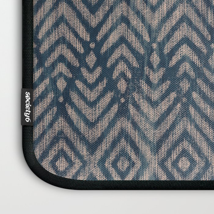 Feather Ikat - midnight desert Laptop Sleeve Gallery Image 3