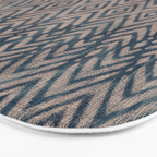Feather Ikat - midnight desert Bath Mat Gallery Image 3
