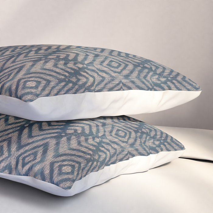 Feather Ikat - midnight desert Pillow Sham Gallery Image 3
