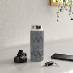 Feather Ikat - midnight desert Water Bottle Gallery Image 4