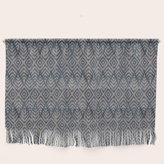 Feather Ikat - midnight desert Wall Hanging Gallery Image 1