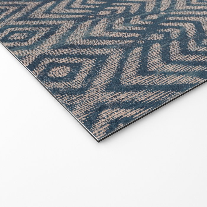 Feather Ikat - midnight desert Welcome Mat Gallery Image 2