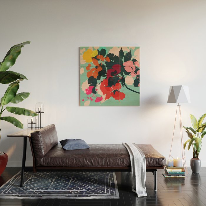 cherry blossom 5 Wood Wall Art Gallery Image 2