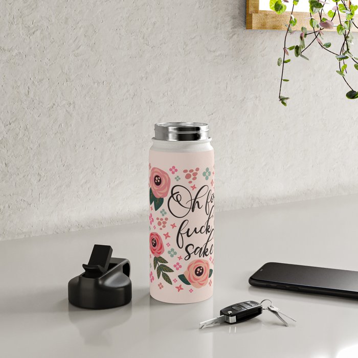 Oh For Fuck's Sake Funny Saying Water Bottle Gallery Image 4