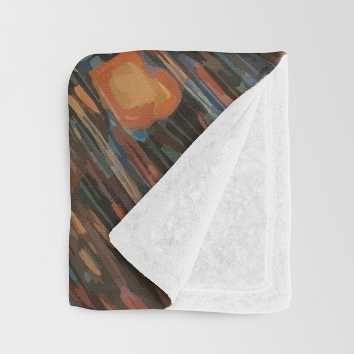 Gustav Klimt Style Warrior Cat with Colorful Medals Throw Blanket Gallery Image 3