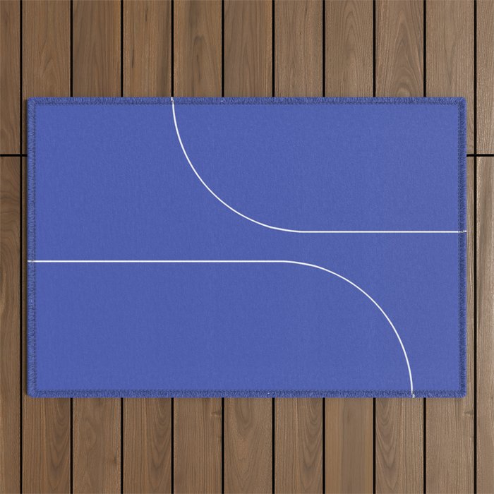 Modern Minimal Line Abstract I Outdoor Rug Gallery Image 1