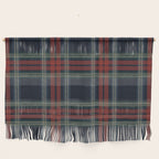 Navy Blue Red Classic Plaid Wall Hanging Gallery Image 1