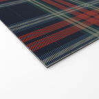 Navy Blue Red Classic Plaid Welcome Mat Gallery Image 2
