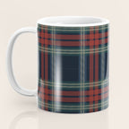 Navy Blue Red Classic Plaid Coffee Mug Gallery Image 3