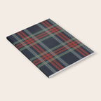 Navy Blue Red Classic Plaid Notebook Gallery Image 2