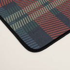 Navy Blue Red Classic Plaid Desk Mat Gallery Image 4