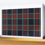Navy Blue Red Classic Plaid Wall Mural Gallery Image 2