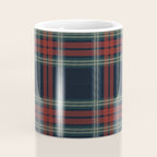 Navy Blue Red Classic Plaid Coffee Mug Gallery Image 4