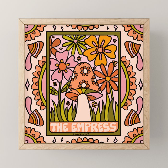 4. The Empress Mushroom Mini Art Print Gallery Image 1