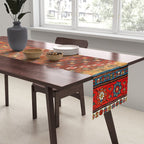 Genje Central Caucasus Antique Rug Print Table Runner Gallery Image 2