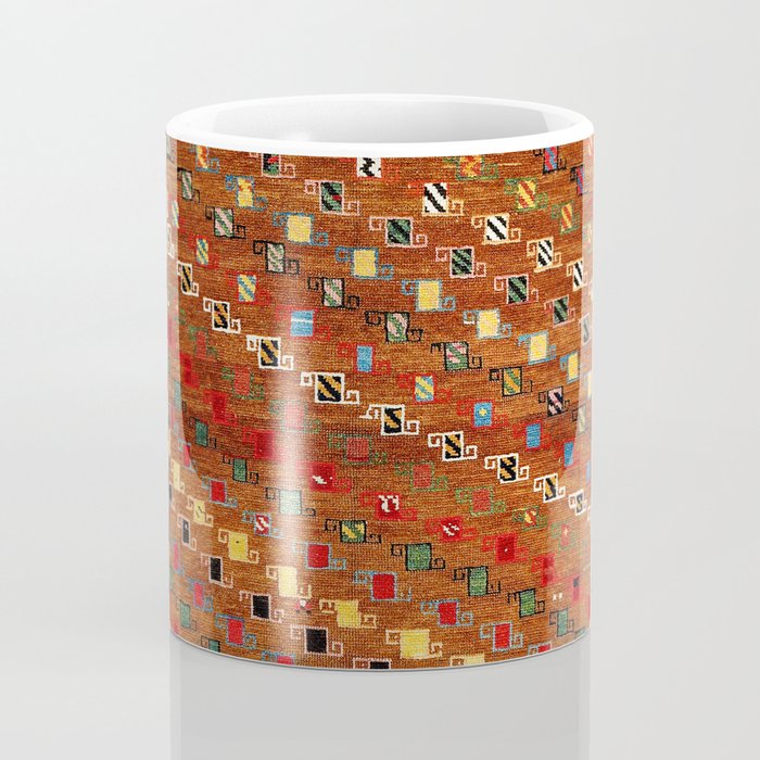 Genje Central Caucasus Antique Rug Print Coffee Mug Gallery Image 4