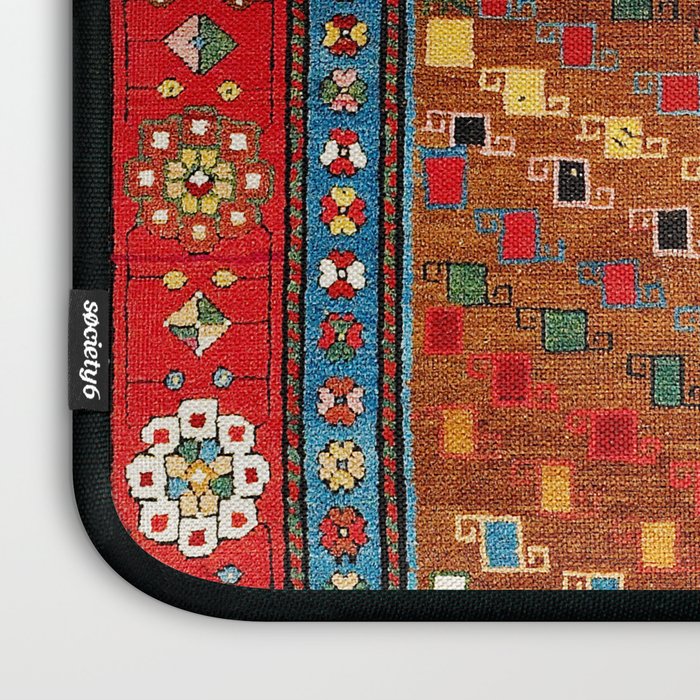 Genje Central Caucasus Antique Rug Print Laptop Sleeve Gallery Image 3
