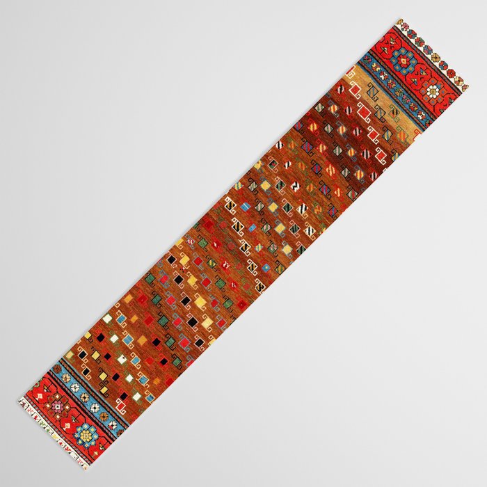 Genje Central Caucasus Antique Rug Print Table Runner Gallery Image 3