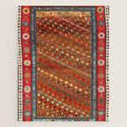 Genje Central Caucasus Antique Rug Print Jigsaw Puzzle Gallery Image 1