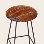 Genje Central Caucasus Antique Rug Print Stool Gallery Image 2