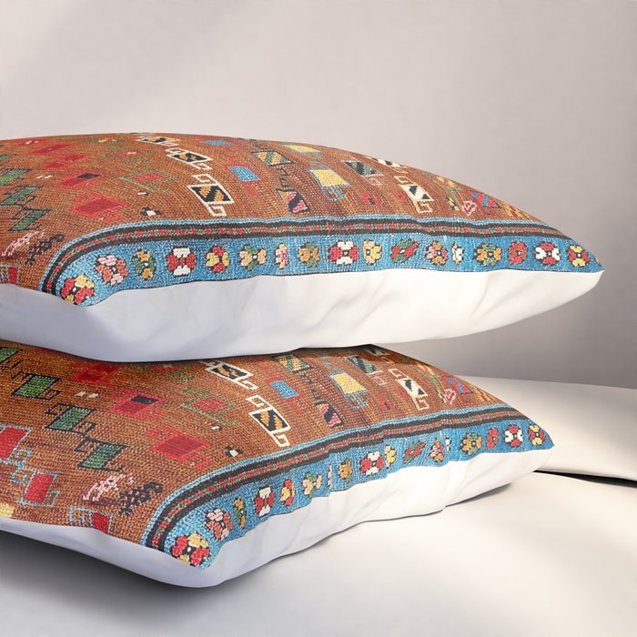 Genje Central Caucasus Antique Rug Print Pillow Sham Gallery Image 3