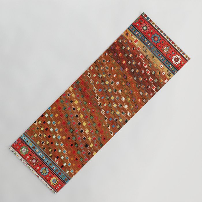 Genje Central Caucasus Antique Rug Print Yoga Mat Gallery Image 1