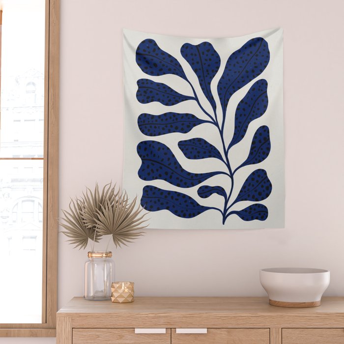 Blue Plant #2 Wall Tapestry Gallery Image 2