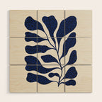 Blue Plant #2 Wood Wall Art Gallery Image 1