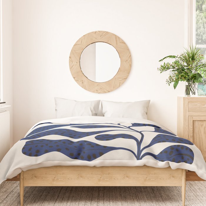 Blue Plant #2 Duvet Cover Gallery Image 3