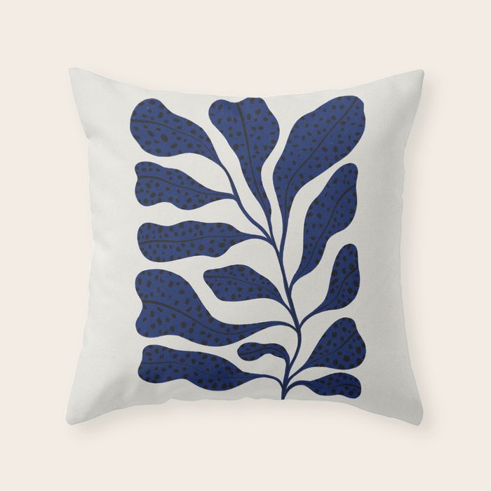 Blue Plant #2 Throw Pillow Gallery Image 6