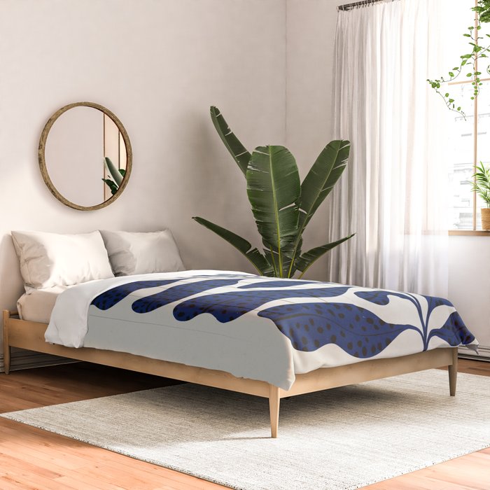 Blue Plant #2 Comforter Gallery Image 2