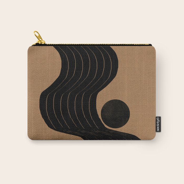 Modern Waves and Sun Carry All Pouch Gallery Image 1