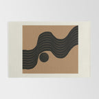 Modern Waves and Sun Rug Gallery Image 2