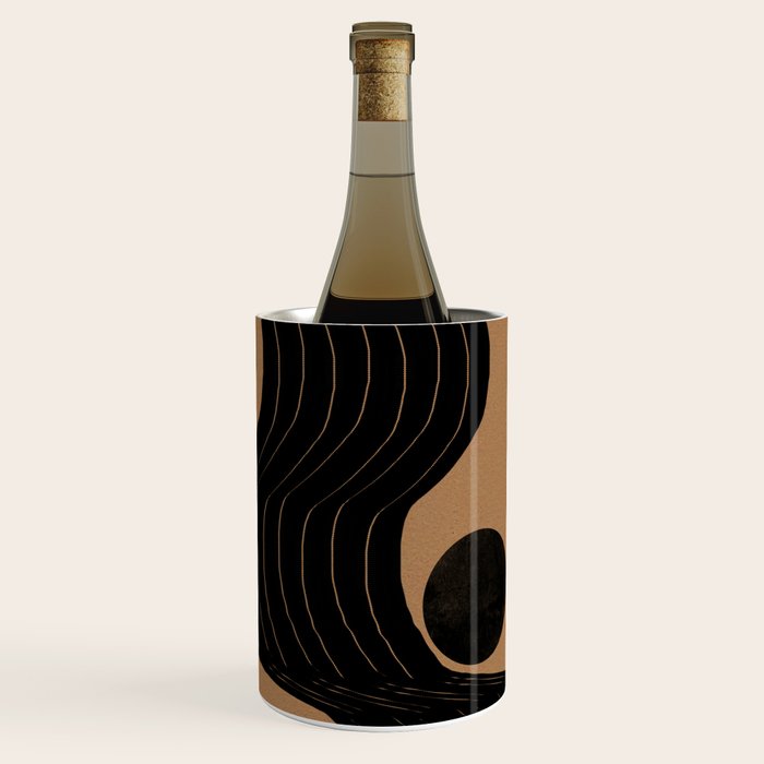 Modern Waves and Sun Wine Chiller Gallery Image 1