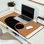 Modern Waves and Sun Desk Mat Gallery Image 2