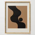 Modern Waves and Sun Serving Tray Gallery Image 1