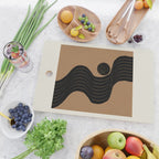 Modern Waves and Sun Cutting Board Gallery Image 2