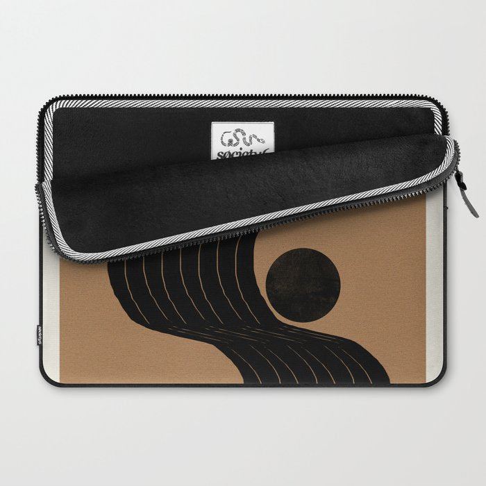 Modern Waves and Sun Laptop Sleeve Gallery Image 2