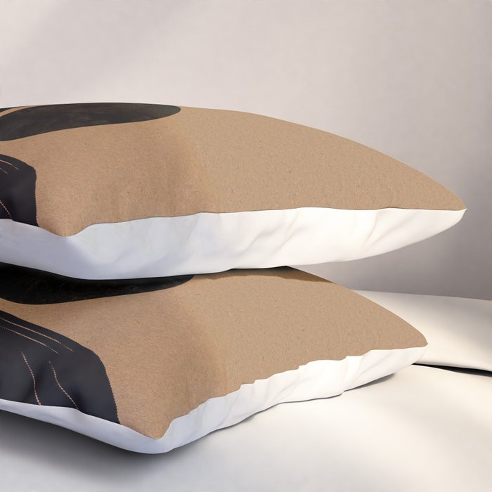Modern Waves and Sun Pillow Sham Gallery Image 3