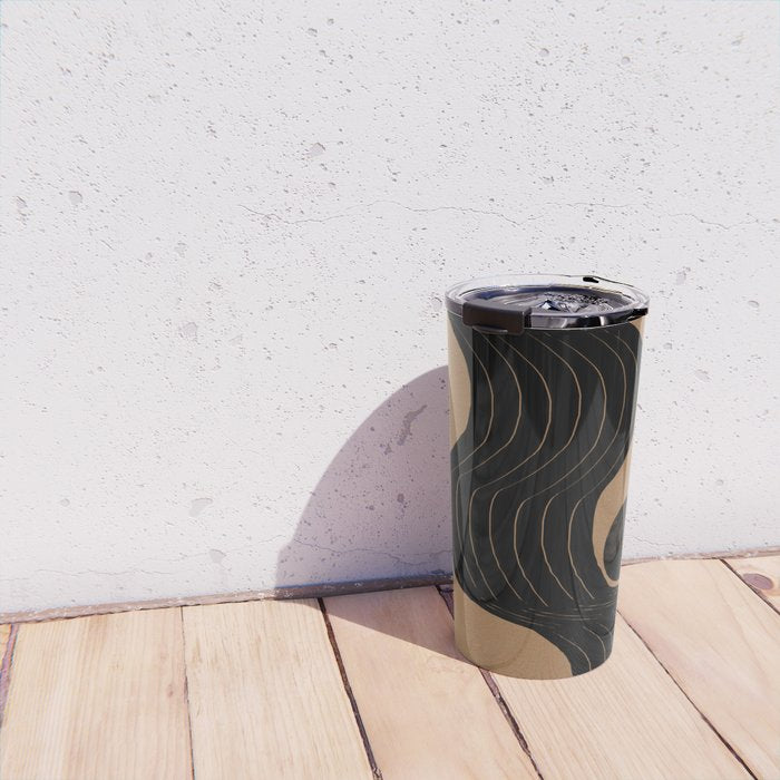 Modern Waves and Sun Travel Mug Gallery Image 4